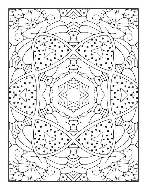 Premium Vector  Outline mandala coloring page for coloring book