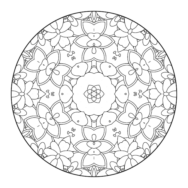 Mandala coloring page for adults and kids Mandala coloring book Mandala pattern coloring page