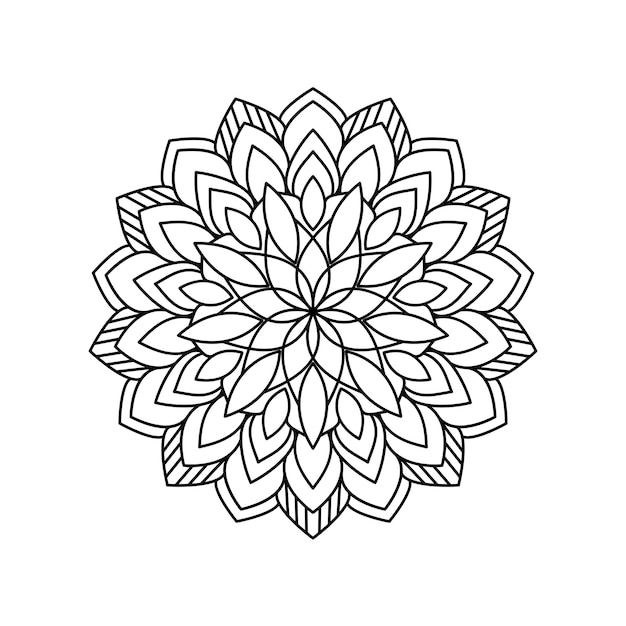 Mandala coloring page and book