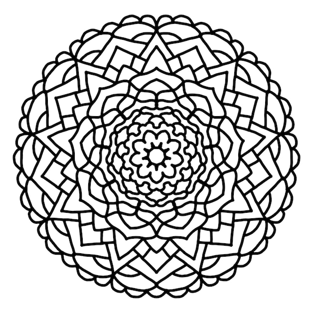 mandala coloring page Color doodle mandala Mehndi tattoo decoration