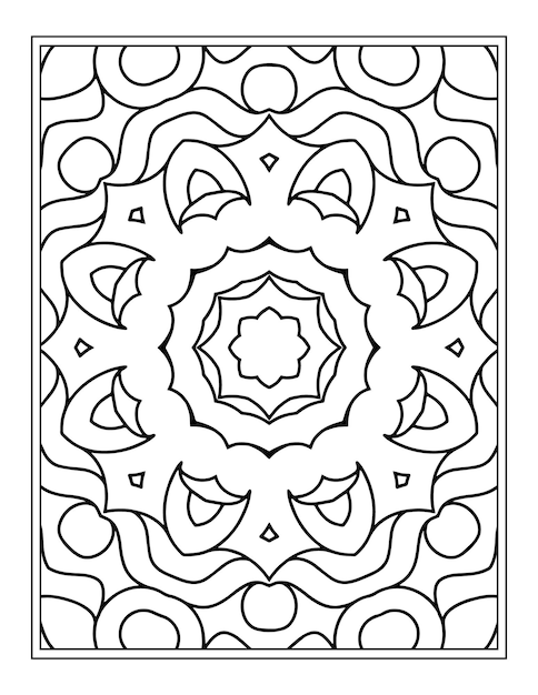 Mandala Coloring Page for Coloring Book