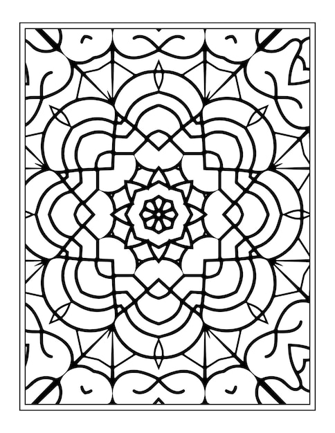 Mandala coloring page for coloring book