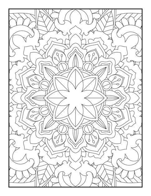 Mandala da colorare. pagina da colorare