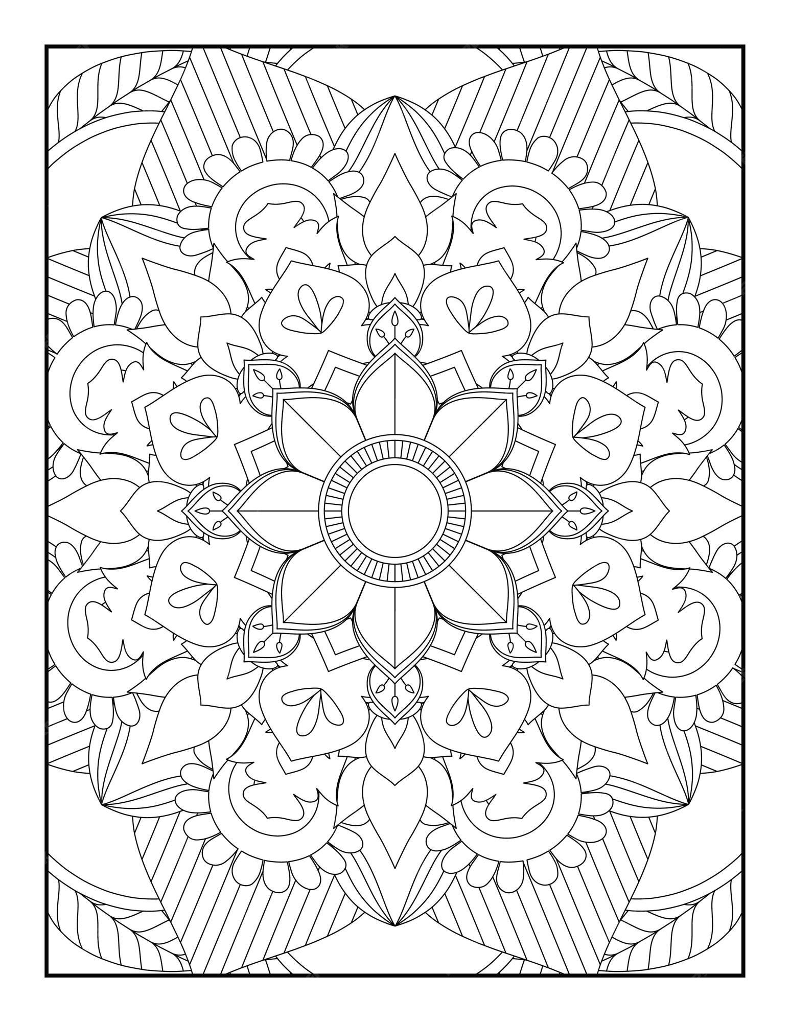 Premium Vector | Mandala Coloring Page. Coloring Page