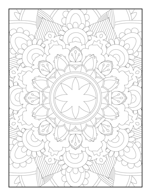 Mandala da colorare. pagina da colorare