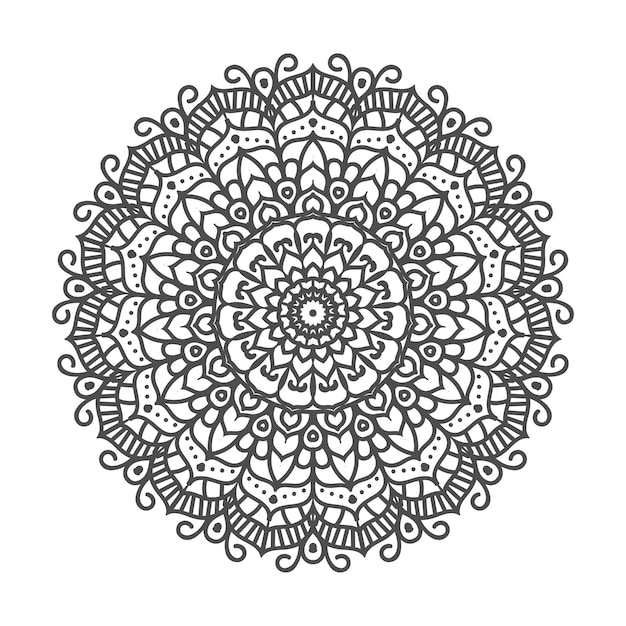 Mandala coloring page design