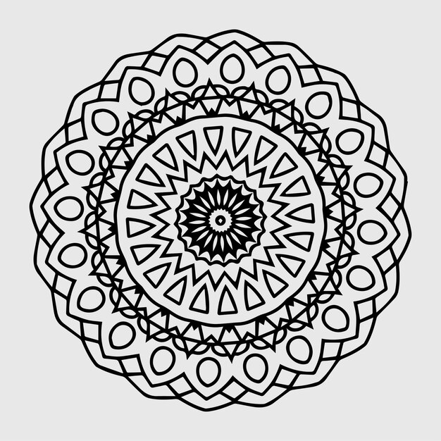 Mandala coloring page design.