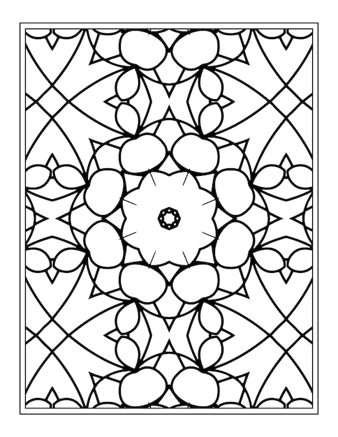 Mandala coloring Page Kdp Coloring Book design