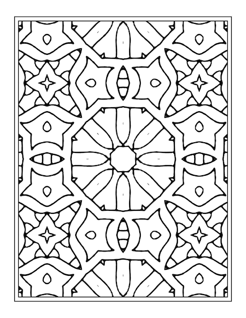 Mandala coloring Page Kdp Coloring Book design