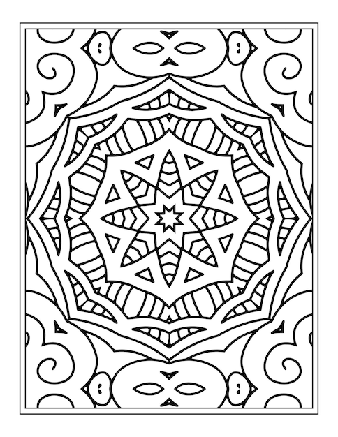 Mandala coloring Page Kdp Coloring Book design