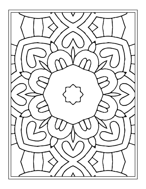 Раскраска Мандала для Kdp Coloring Book