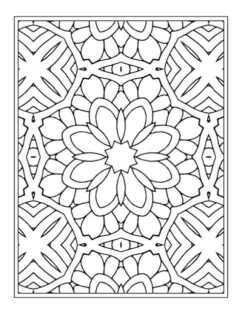 Раскраска Мандала для Kdp Coloring Book