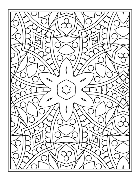 Mandala Coloring Page for Kdp Coloring Book