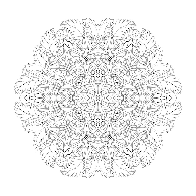 Mandala Coloring Page KDP Interior