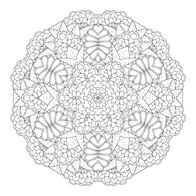 Mandala da colorare pagina kdp interni