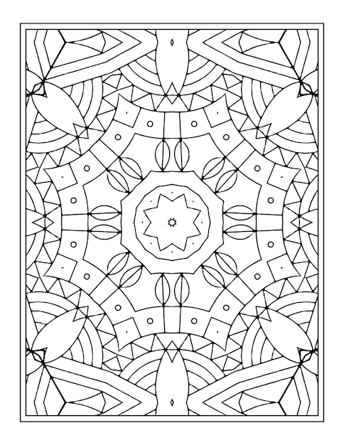 Раскраска Мандала для интерьера KDP