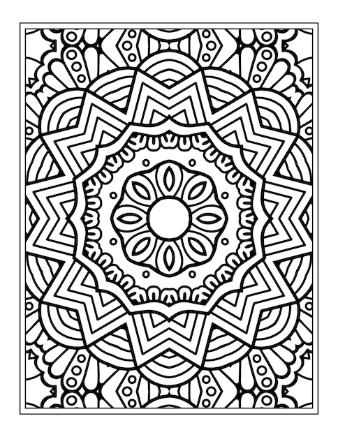 Mandala Coloring Page For Kdp Interior