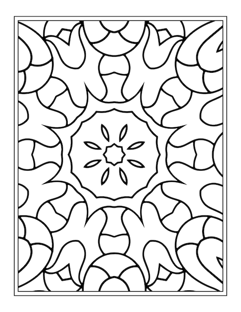 Mandala Coloring Page For Kdp Interior