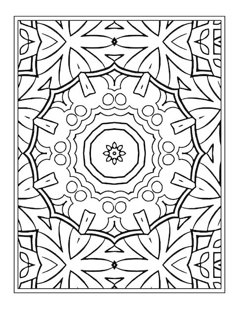 Mandala Coloring Page For Kdp Interior