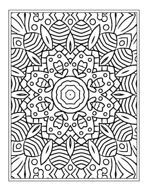 Mandala Coloring Page For Kdp Interior