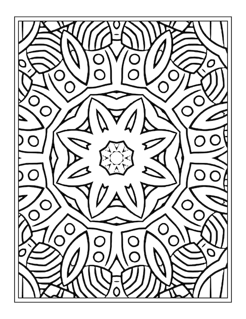 Mandala Coloring Page For Kdp Interior