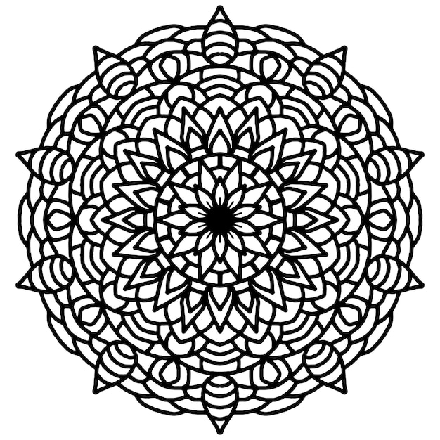 Mandala Coloring Page for Kids