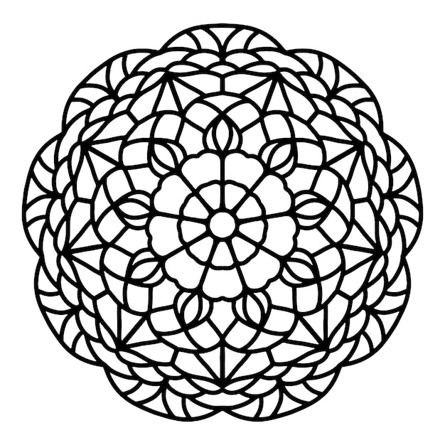 Mandala Coloring Page for Kids