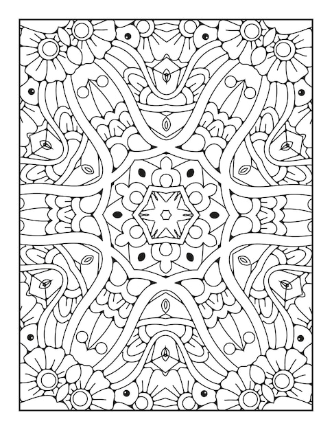 Mandala coloring page Mandala pattern coloring book page