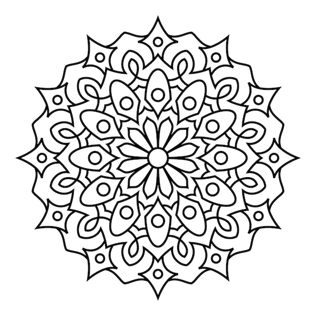 Premium Vector | Mandala coloring page. vector illustration