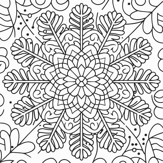 Pagina da colorare mandala