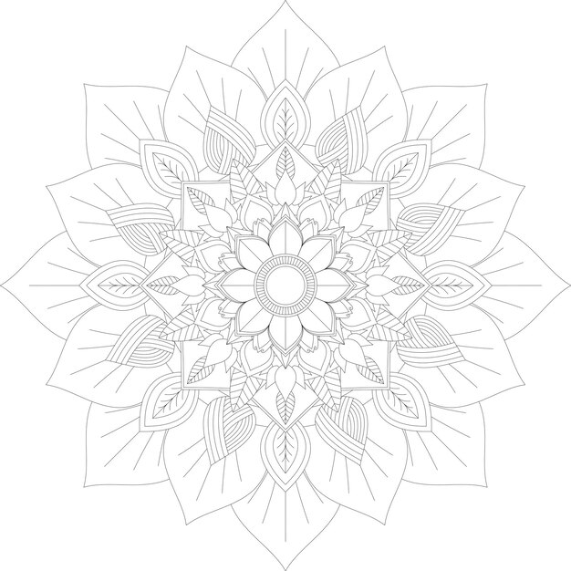 Mandala coloring page