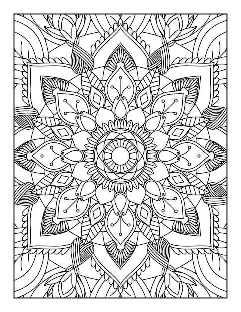 Mandala. pagina da colorare