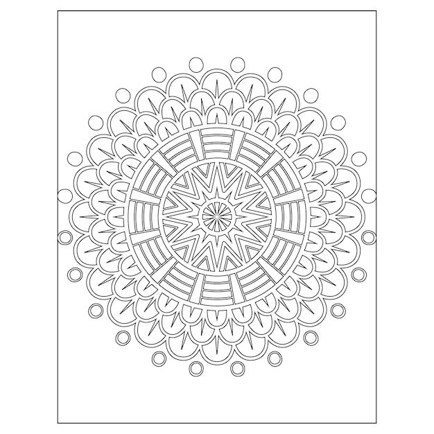 Mandala. pagina da colorare