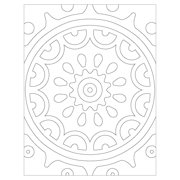 Mandala. pagina da colorare