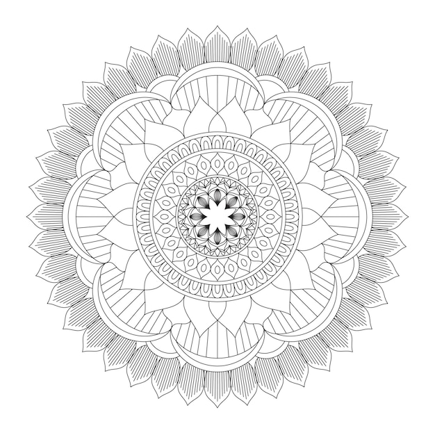 Mandala. pagina da colorare