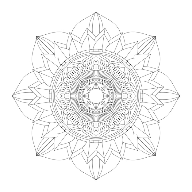 Mandala. pagina da colorare