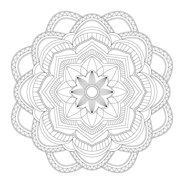 Mandala. pagina da colorare