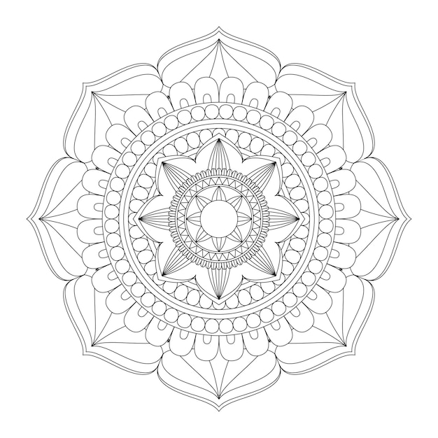 Mandala. pagina da colorare