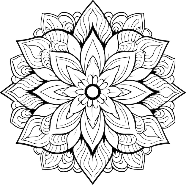 mandala coloring page