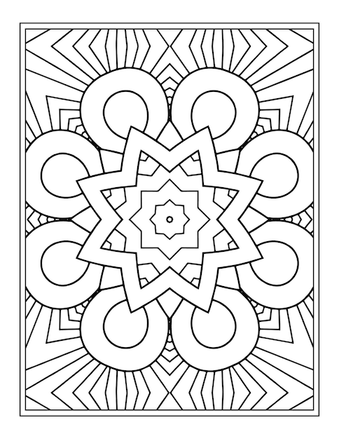 Mandala da colorare per kdp