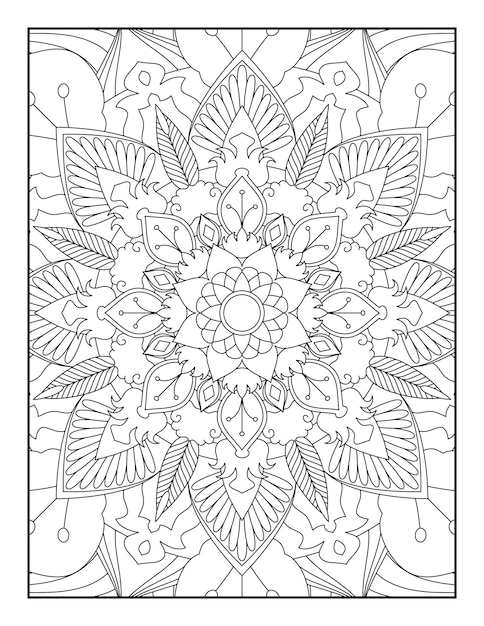 Disegni da colorare di mandala, pagina da colorare di mandala per adulti, pagine da colorare per adulti, mandala