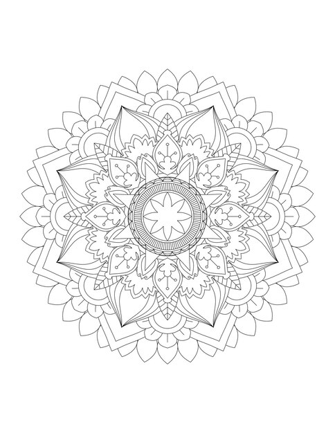 Mandala Coloring Pages Pattern Mandala FlowerIslam Arabic Indian and Ottoman motifs