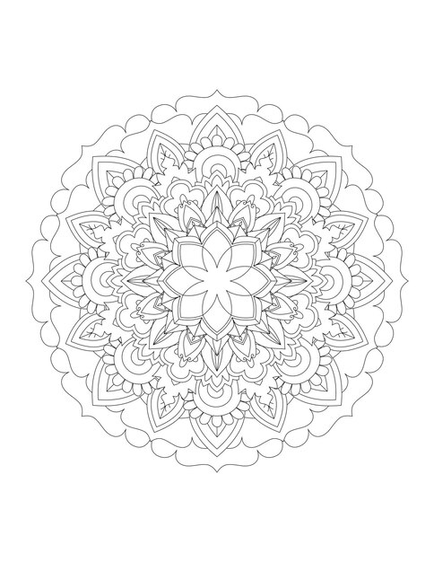 Mandala Coloring Pages Pattern Mandala FlowerIslam Arabic Indian and Ottoman motifs