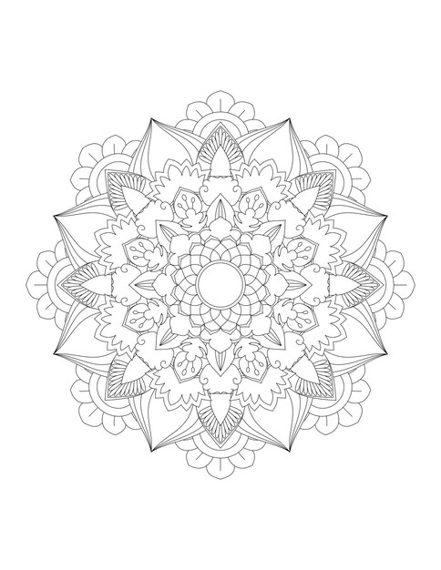 Mandala Coloring Pages Pattern Mandala FlowerIslam Arabic Indian and Ottoman motifs