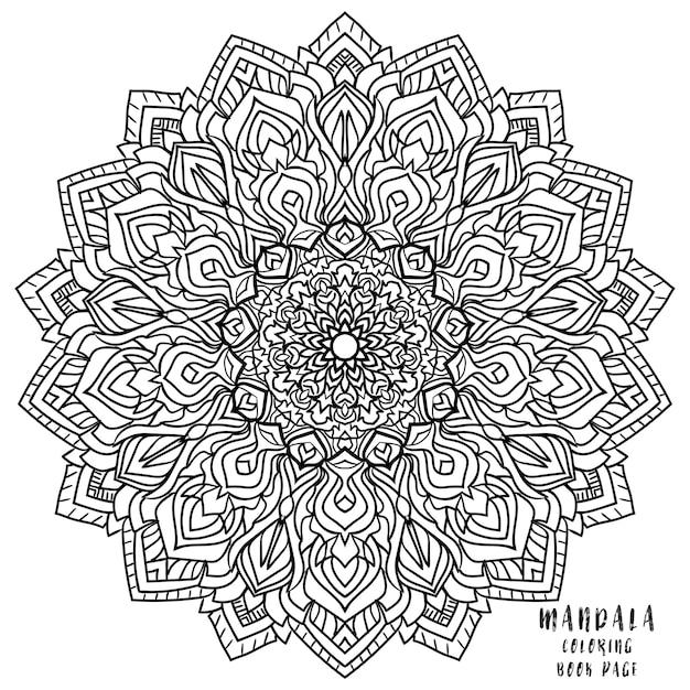 páginas para colorir mandala 7673703 Vetor no Vecteezy