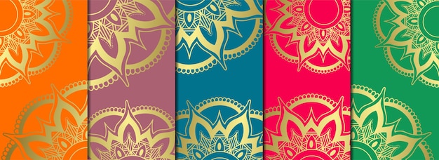 Mandala cover packaging design.