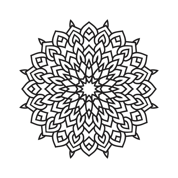 Mandala decoratief element oosters patroon vectorillustratie