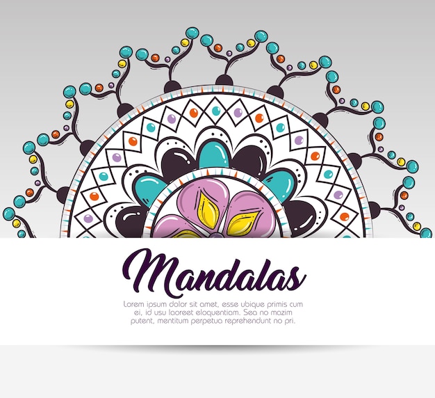 Mandala decoratief pictogram