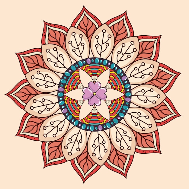 Mandala decoratief pictogram