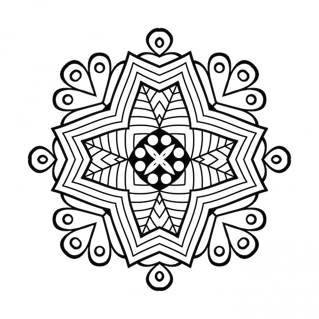 Mandala. Decoratieve doodle mandala.